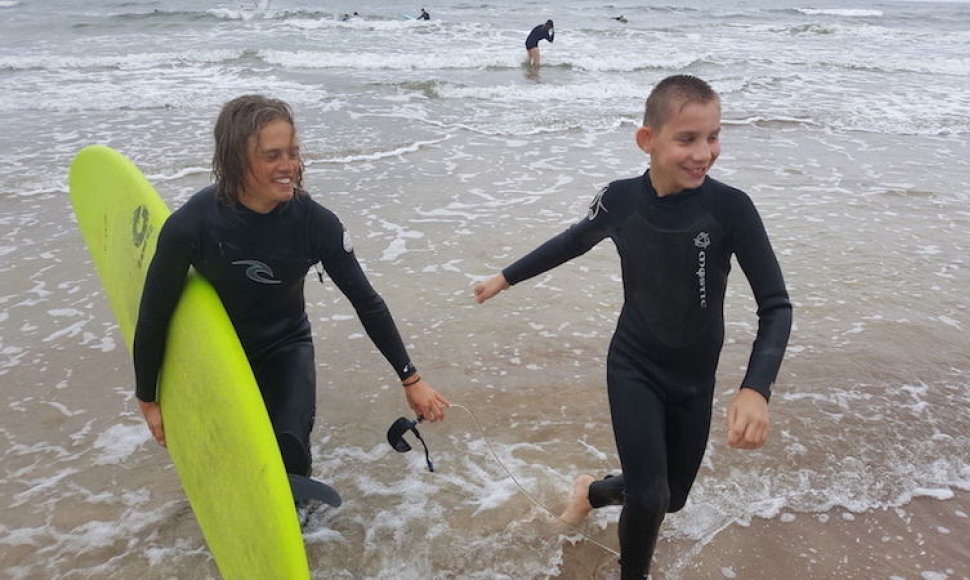 „Surf Camp“ užsiėmimai su specialių poreikių vaikais