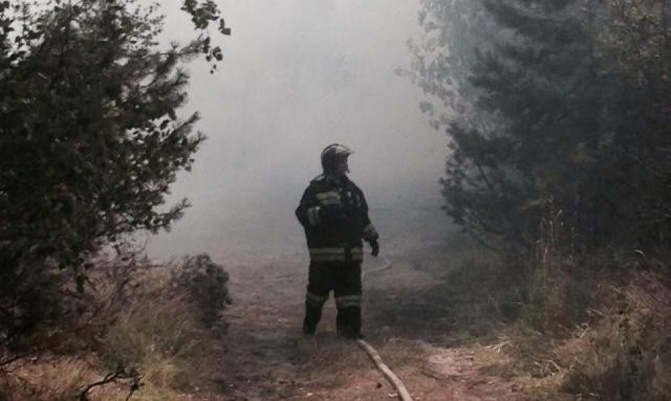Rusijos ugniagesiai gesina Kuršių neriją/kaliningrad.ru nuotr.