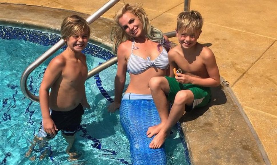 Britney Spears su sūnumis Jaydenu Jamesu ir Seanu Prestonu