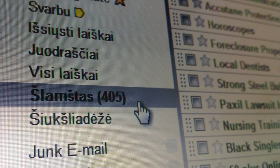 Nepageidaujami elektroniniai laiškai – ne tik Lietuvos, bet ir viso pasaulio problema. 