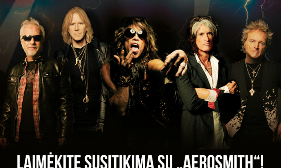 Laimėkite susitikimą su „Aerosmith“