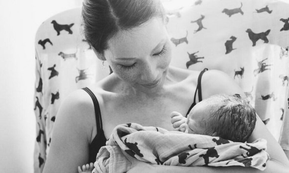 Lucy Liu su sūnumi Rockwellu