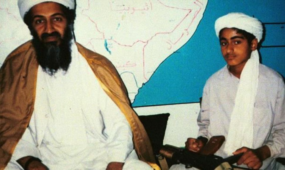 Osama bin Ladenas su sūnumi Hamza