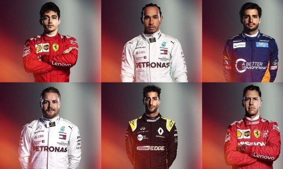 F1 pilotai (koliažas)