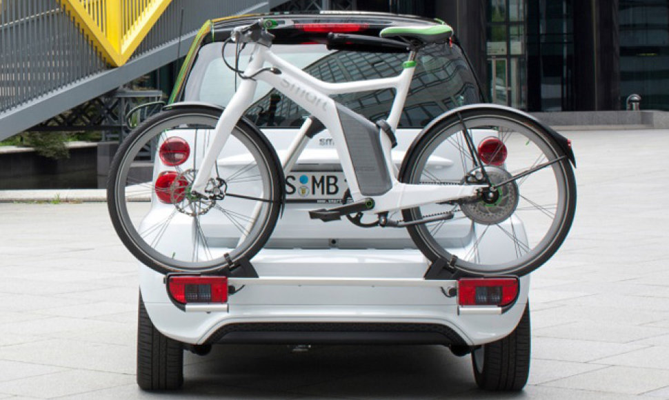 „Smart Fortwo Electric Drive“ ir elektrinis dviratis
