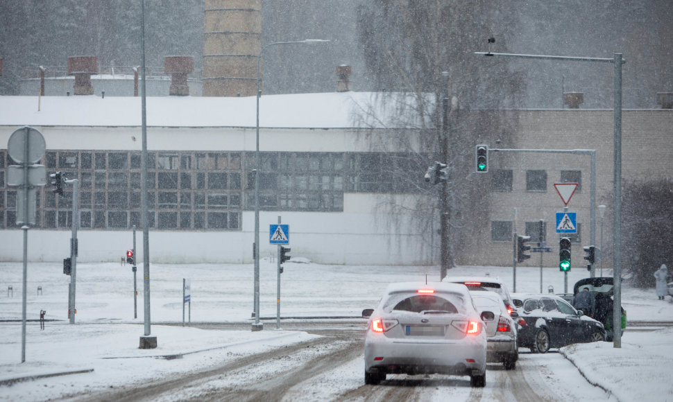 Pirmas sniegas Vilniuje