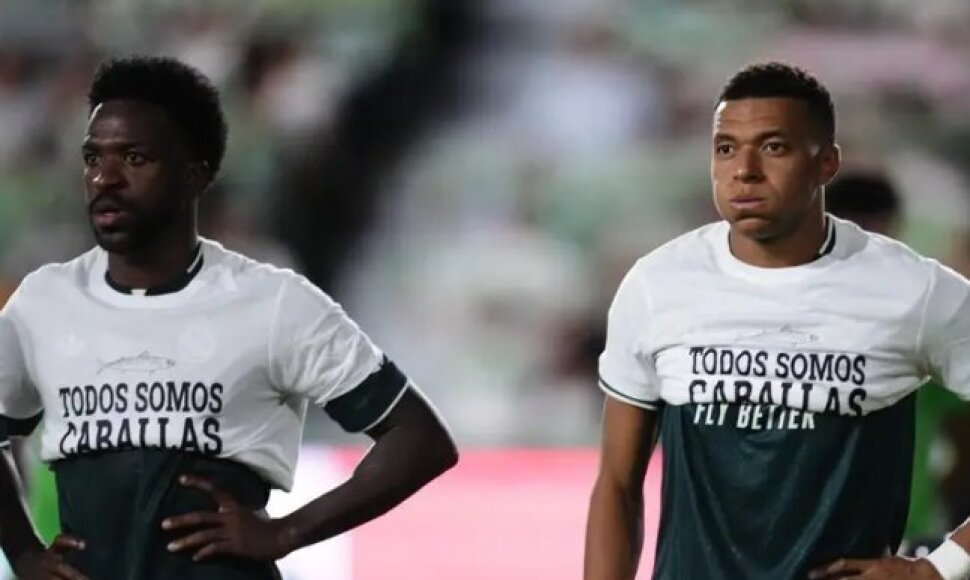 Vinicius Junioras ir Kylianas Mbappe