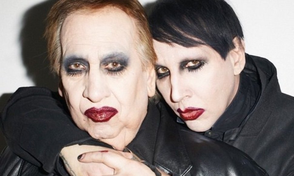 Marilyn Mansonas su tėvu