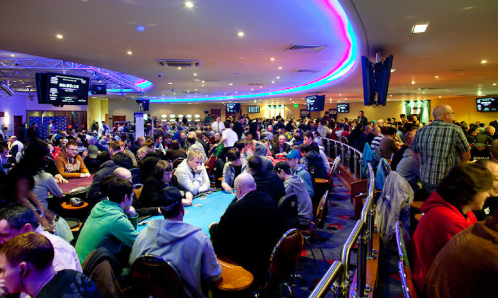 Didžiosios Britanijos ir Airijos pokerio turo (UKIPT) akimirka