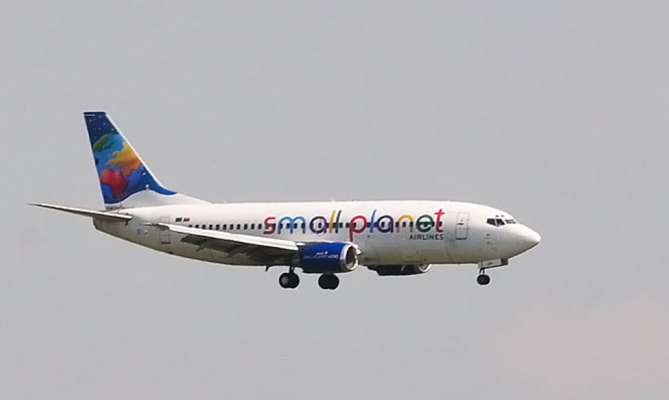 „Small Planet Airlines“ orlaivis leidžiasi Vilniaus oro uoste