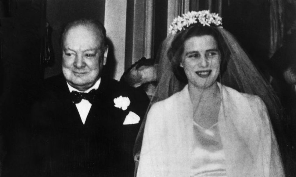 Winstonas Churchillis su savo dukra