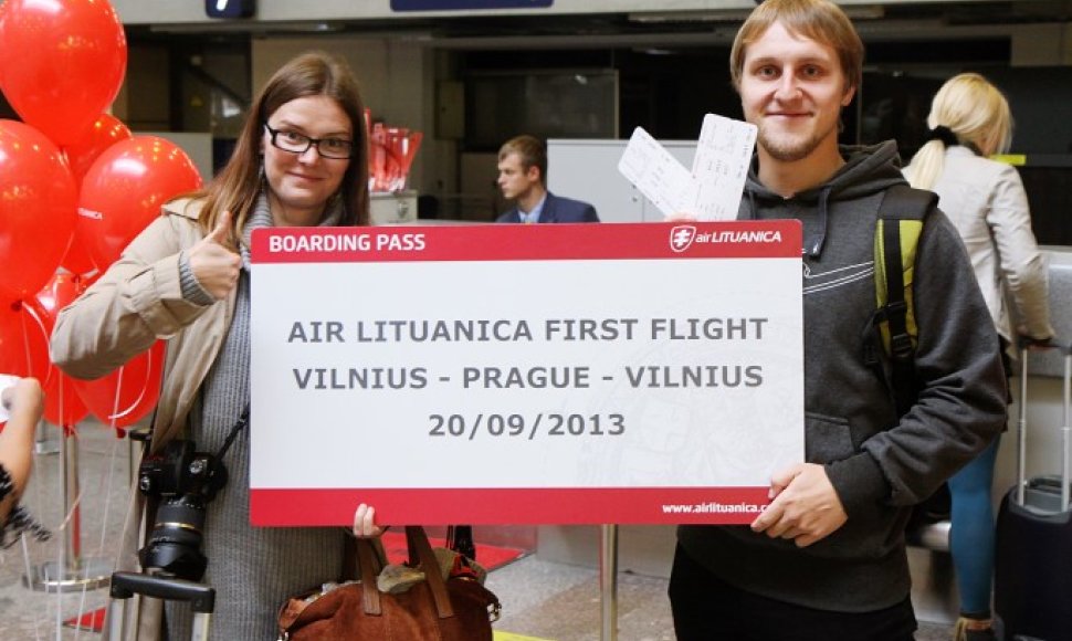 Air Lituanica pirmas skrydis  į Prahą