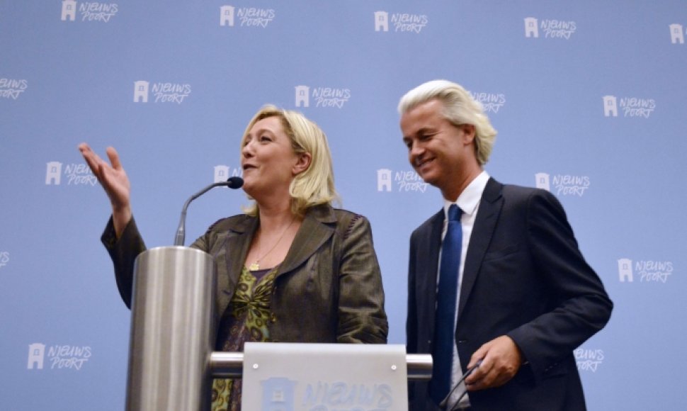 Marine Le Pen ir Geertas Wildersas