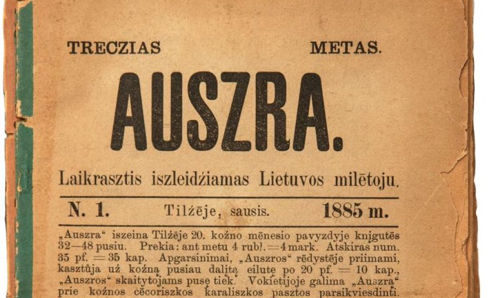 Laikraščio „Auszra“ 1885 m. komplektas