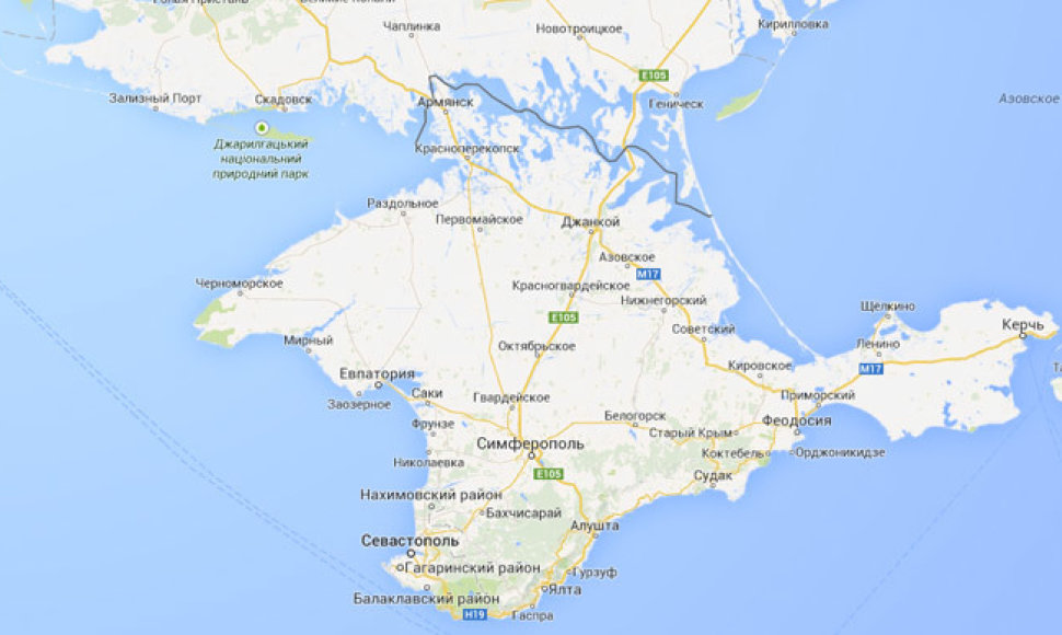 „Google“ žymi Krymą kaip Rusijos dalį