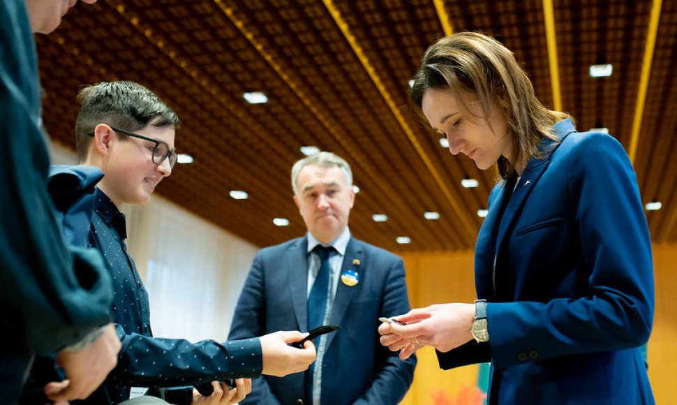 Seimo pirmininkės Viktorijos Čmilytės-Nielsen susitikimas su Andrijumi Pokrasa