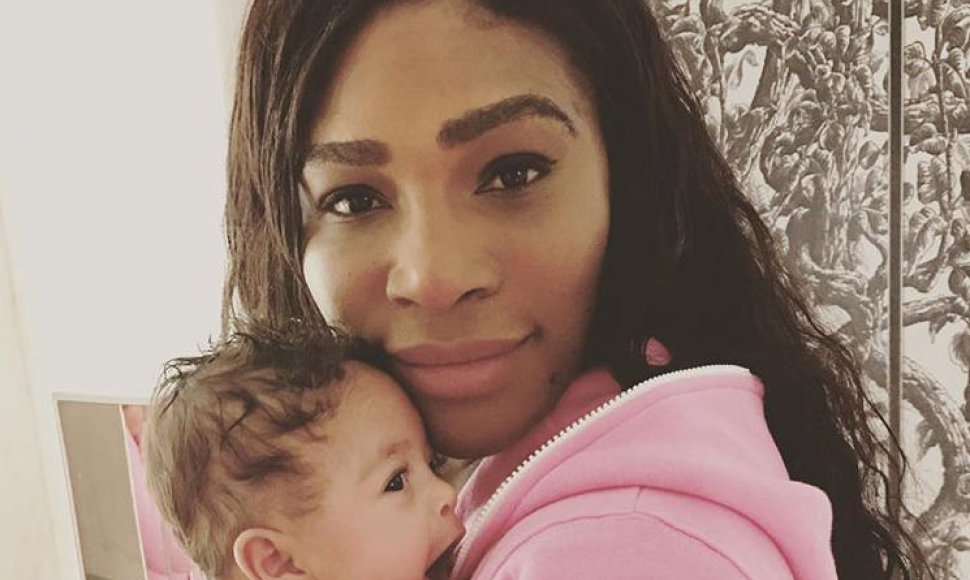 Serena Williams su dukra Alexis