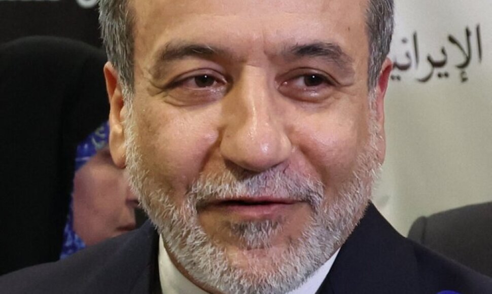 Irano užsienio reikalų ministras Abbasas Araghchi / HAITHAM AL-SHUKAIRI / AFP