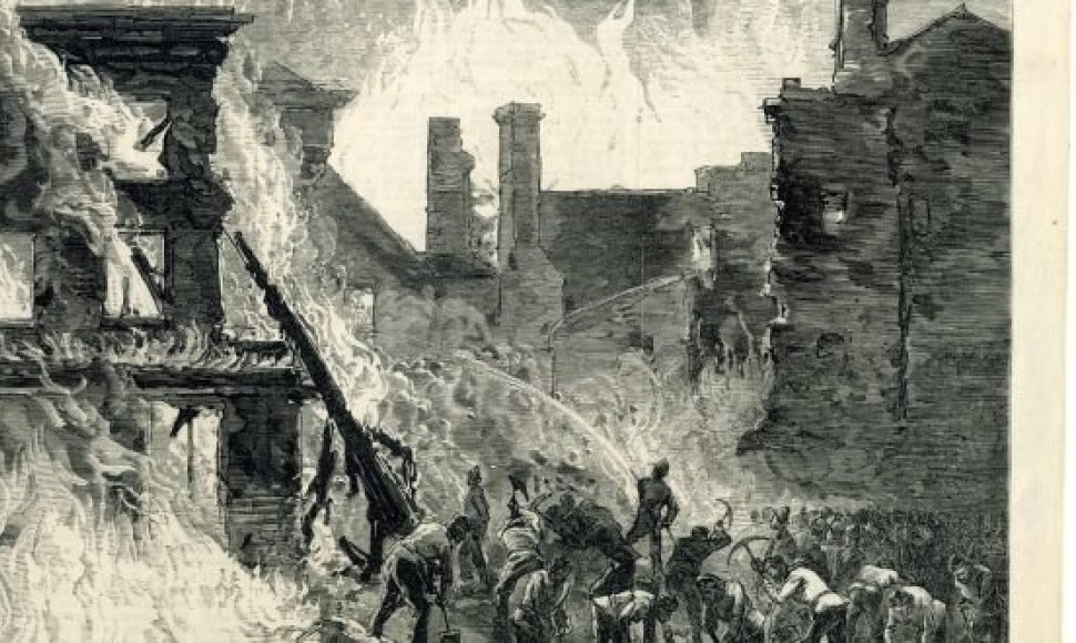 1875 m. kilusio "viskio gaisro" iliustracija to meto laikraštyje