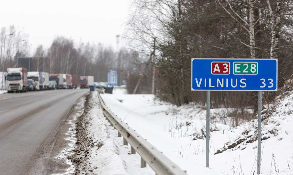 Vilkikų eilės ties Lietuvos-Baltarusijos pasienio punktu