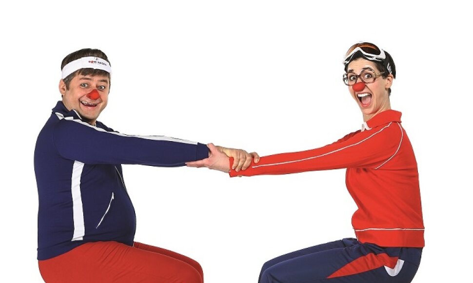 Gydytojai klounai ruosiasi maratonui