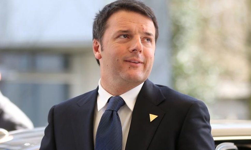 Italijos ministras pirmininkas Matteo Renzi
