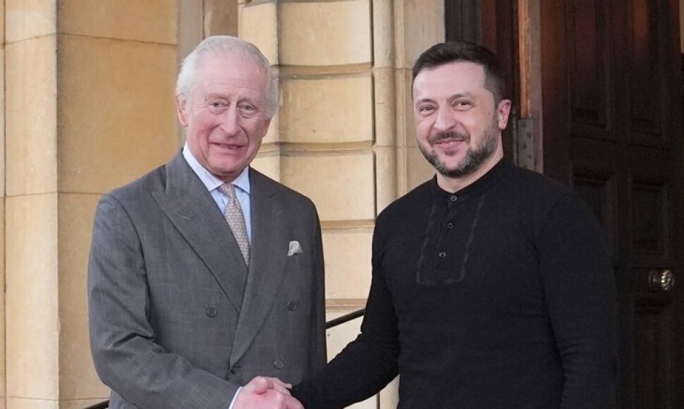 Karalius Karolis III ir Volodymyras Zelenskis