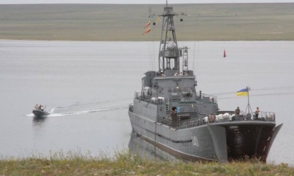 Ukrainos laivas Donuzlavo ežere