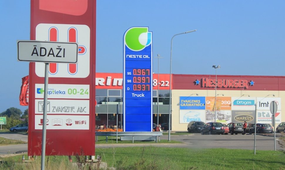 Degalų kainos Latvijoje