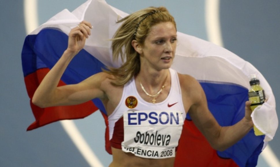 1500 metrų bėgikė Jelena Soboleva buvo diskvalifikuota priš Pekino olimpines žaidynes