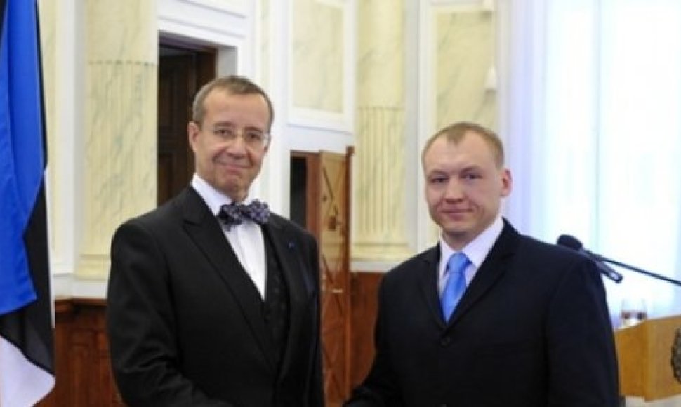 Estonas Kohveras su Estijos prezidentu