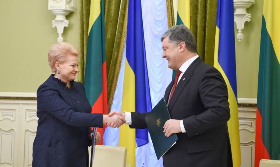 Dalia Grybauskaitė susitinka su Ukrainos Prezidentu Petro Porošenka