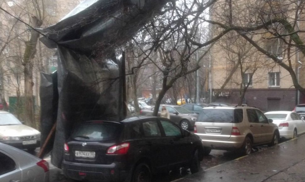 Audros padariniai Maskvoje