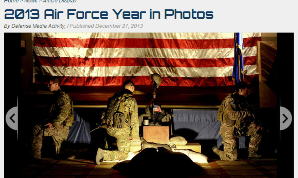 JAV karinės oro pajėgos atrinko geriausias metų nuotraukas