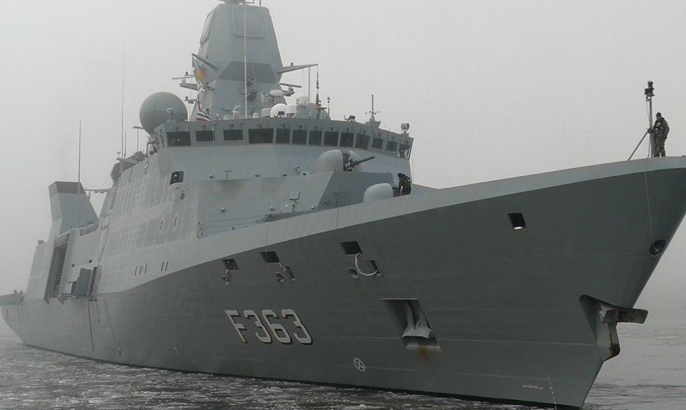 Į Klaipėdą atplaukė Danijos fregata