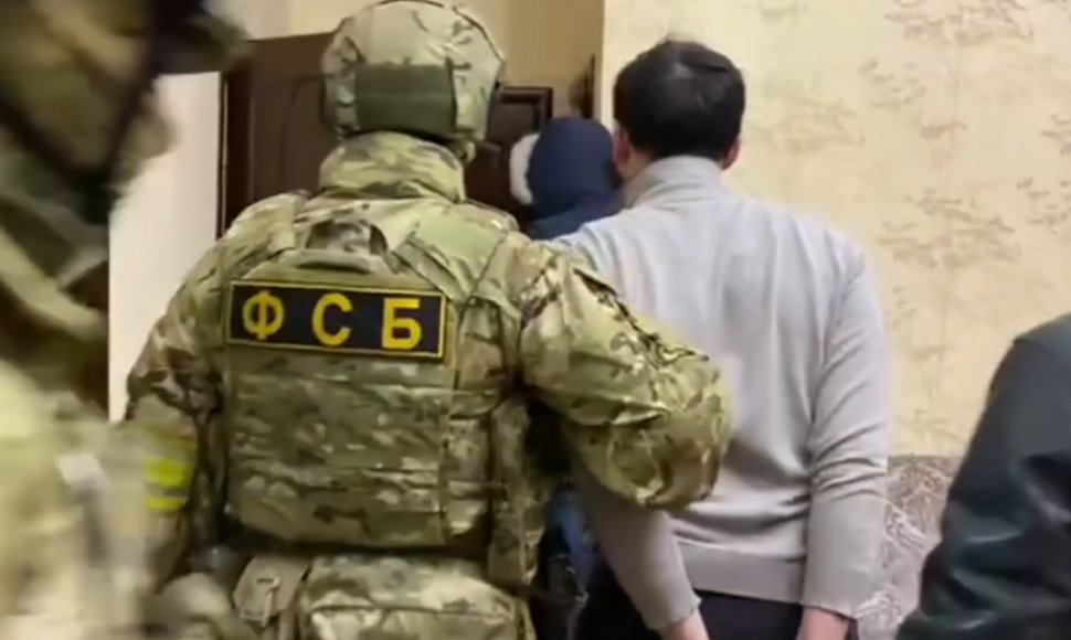 Rusija pranešė per koordinuotus reidus sulaikiusi 19 įtariamų islamistų