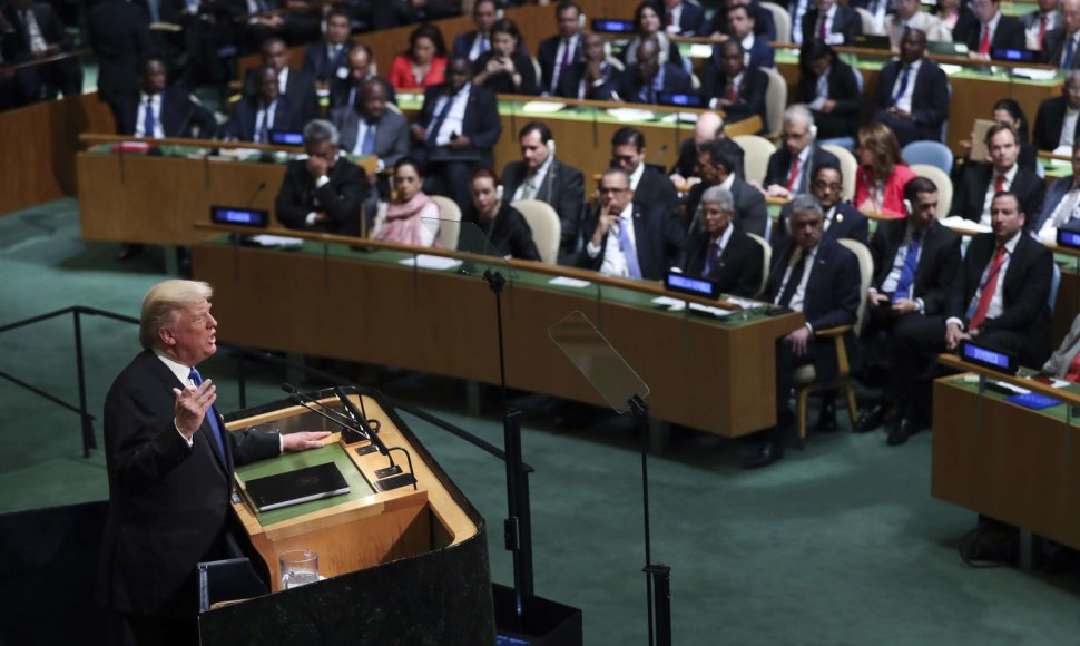 Donaldo Trumpo kalba Jungtinių Tautų Generalinėje Asamblėjoje