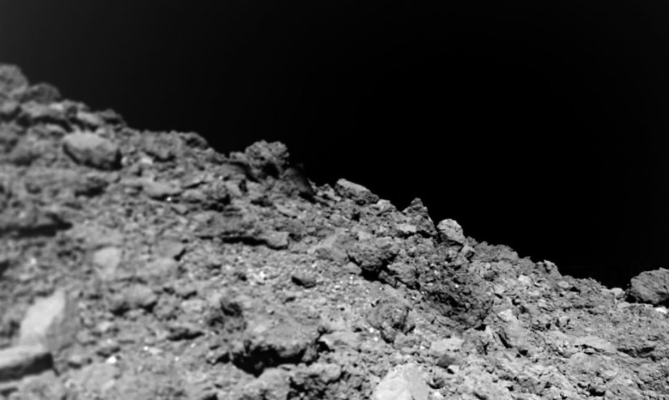 Asteroido Riugu paviršius