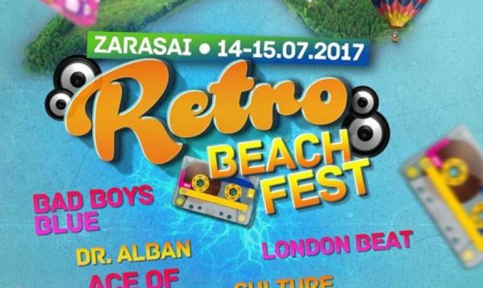 Festivalio „Retrobeach Fest“ plakatas