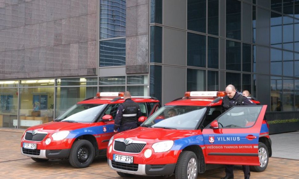 Naujieji Vilniaus miesto savivaldybės Viešosios tvarkos skyriaus automobiliai