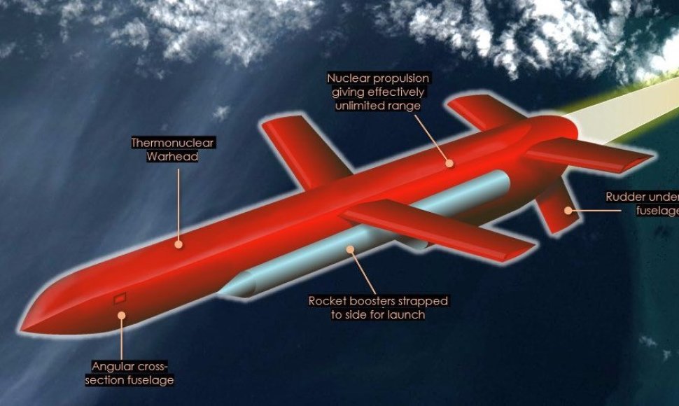 Rusijos branduolinė raketa „Burevestnik“