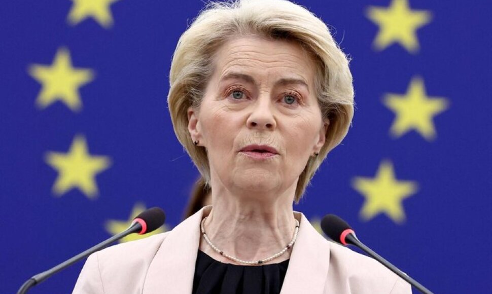 Europos Komisijos vadovė Ursula von der Leyen / AFP