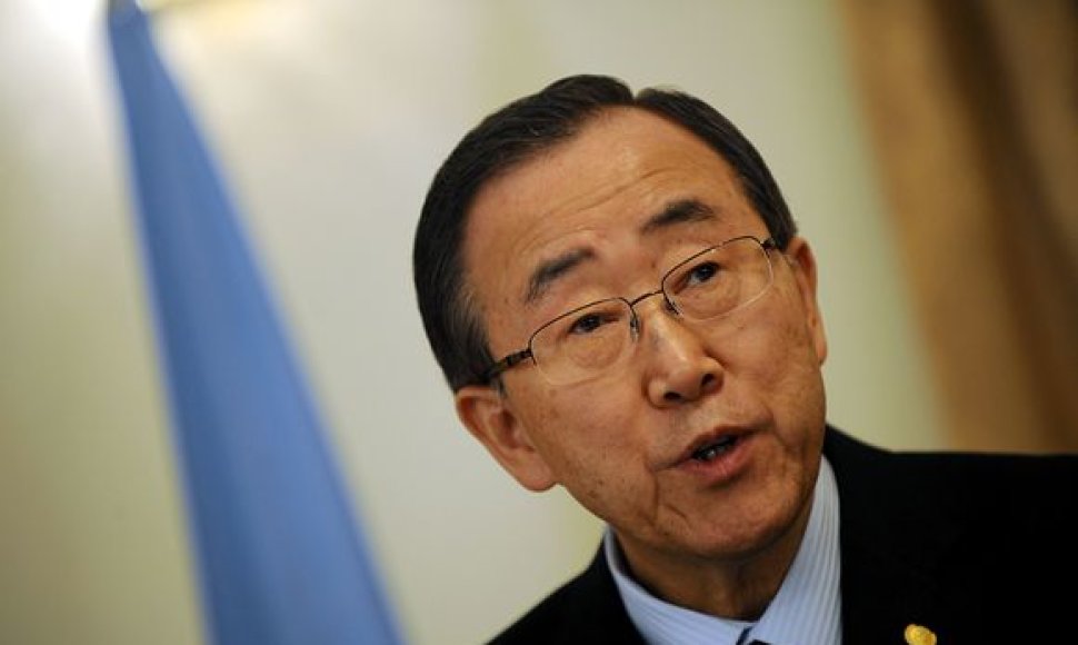 Jungtinių Tautų (JT) generalinis sekretorius Ban Ki-moonas