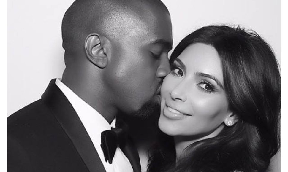 Kim Kardashian ir Kanye Westas