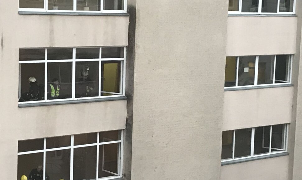 Gaisras Santaros klinikų Vaikų ligoninėje