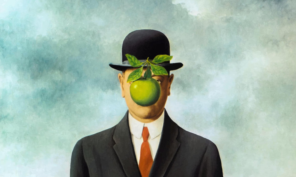 Rene Magritte paveikslas „Žmogaus sūnus“