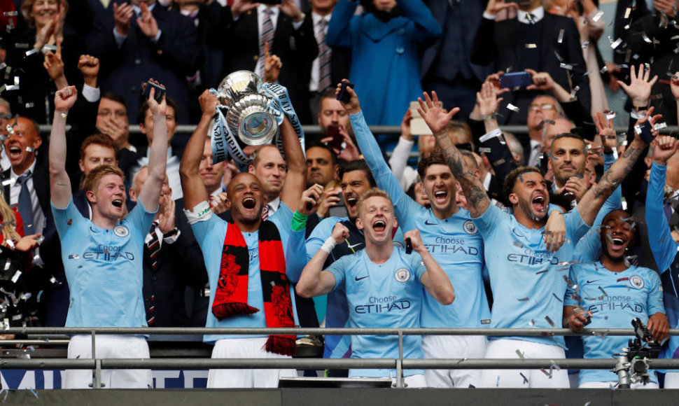 „Manchester City“ iškovojo trečią sezono titulą Anglijoje – FA taurę. 