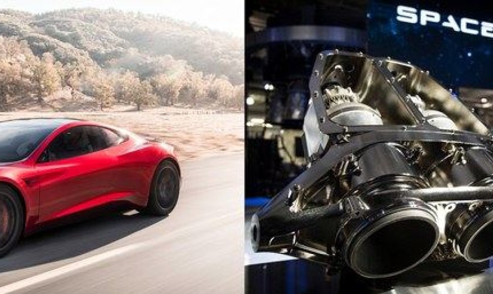 „Tesla Roadster“ skraidys?