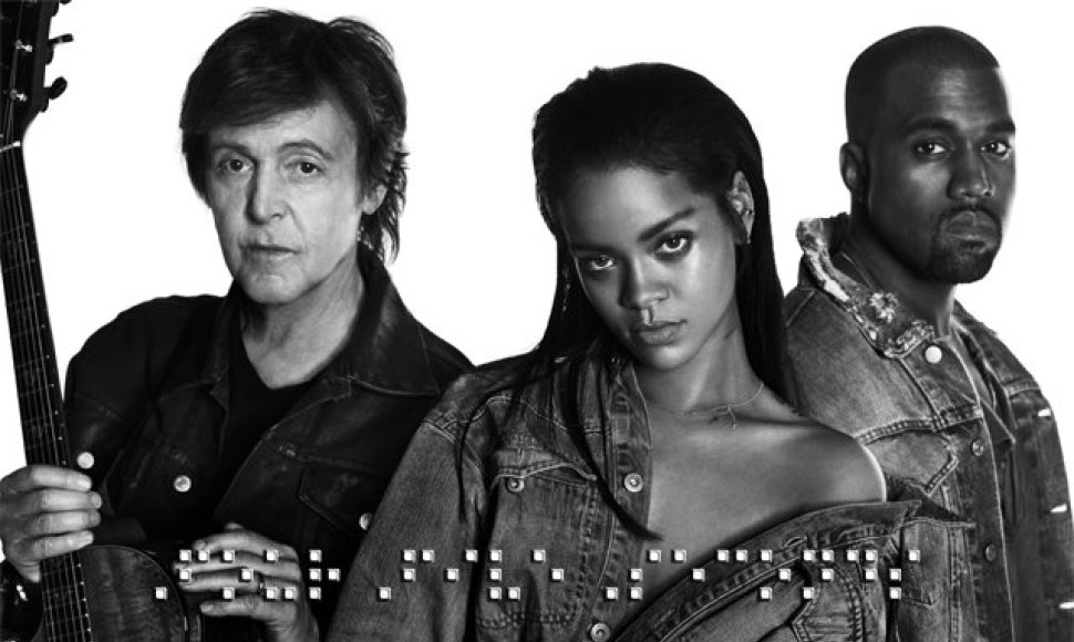 Paulas McCartney, Rihanna ir Kanye Westas