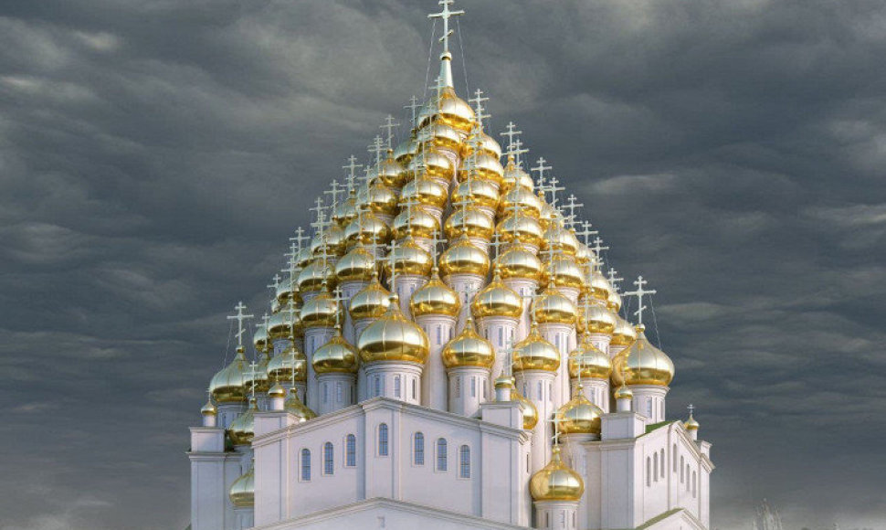 Sankt Peterburge pasiūlė pastatyti 320-ies kupolų bažnyčią